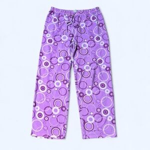 Y2K Purple Polka Dot Pajama Pants!